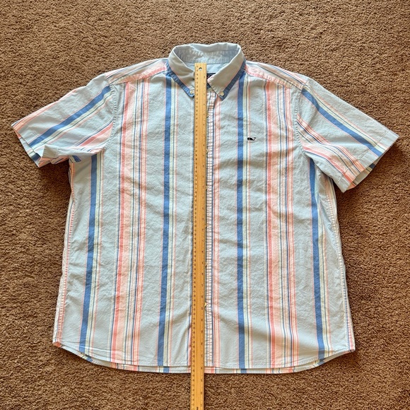 Vineyard Vines Blue and Pink Whale Shirt - Picture 3 of 5